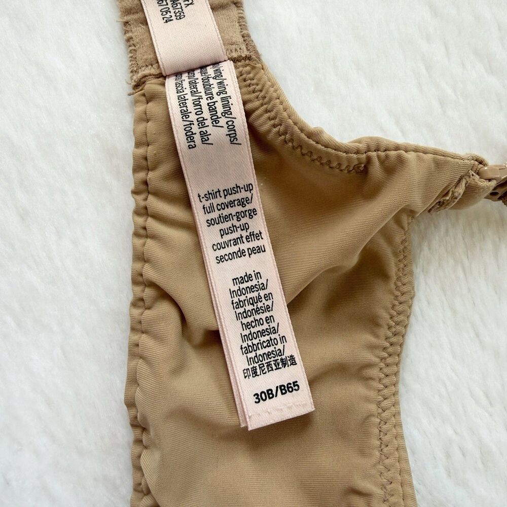 Victoria's Secret The T-Shirt Perfect Shape Smooth Push-Up Bra Size 30B Praline - Picture 6 of 8